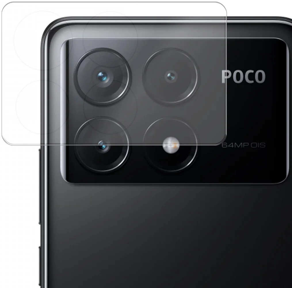 Rosso Xiaomi Poco X6 Pro Camera Lens Protector Transparant afbeelding 6