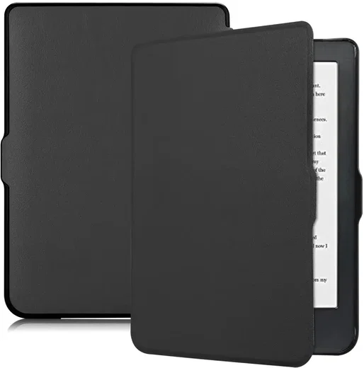 Kobo Clara HD Hoes Book Case Sleep Cover Beschermhoes Zwart afbeelding 1