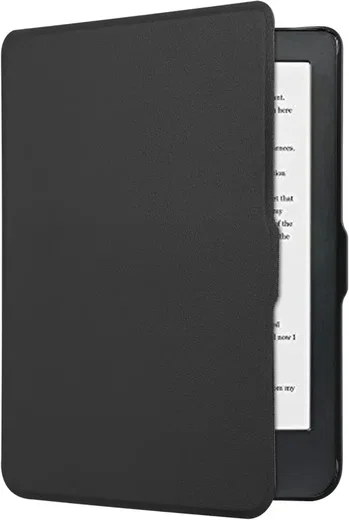 Kobo Clara HD Hoes Book Case Sleep Cover Beschermhoes Zwart afbeelding 2