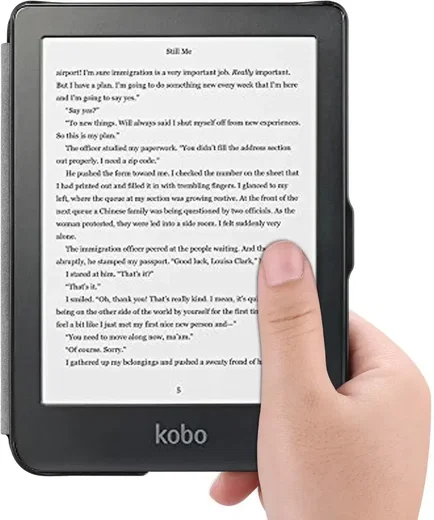 Kobo Clara HD Hoes Book Case Sleep Cover Beschermhoes Zwart afbeelding 8