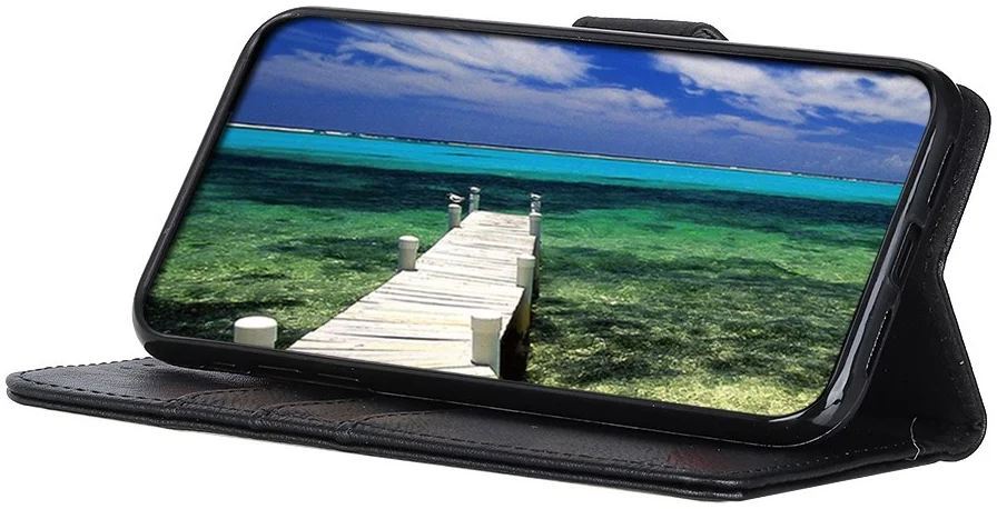 KHAZNEH Oppo A58 4G Hoesje Portemonnee Book Case Zwart afbeelding 3