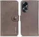 KHAZNEH Oppo A58 4G Hoesje Portemonnee Book Case Khaki afbeelding 2