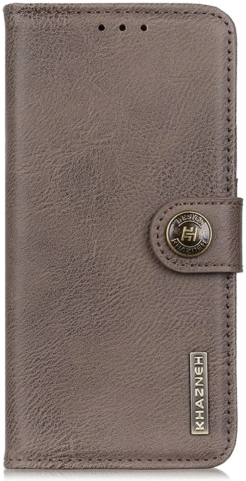 KHAZNEH Oppo A58 4G Hoesje Portemonnee Book Case Khaki afbeelding 8