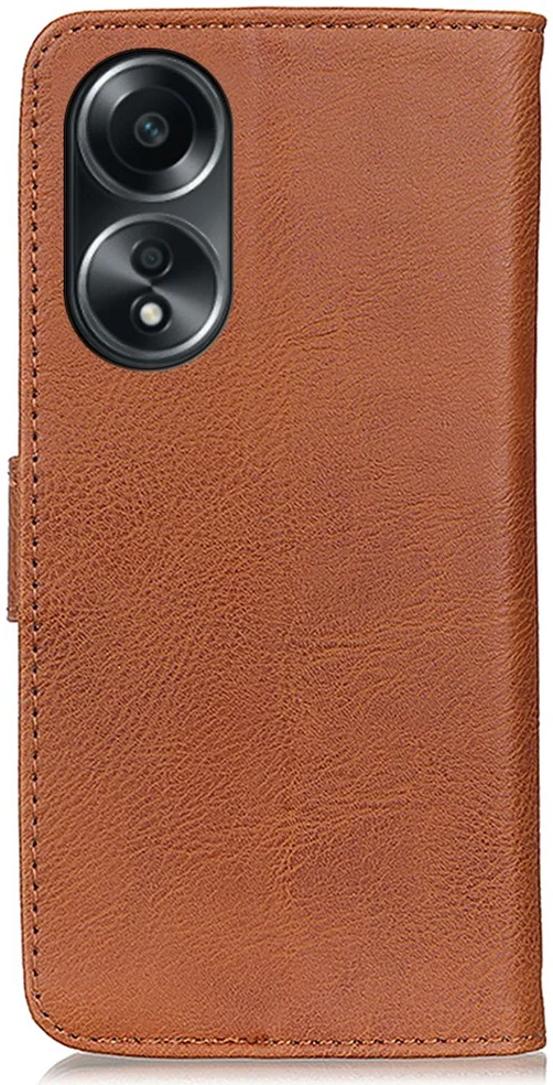 KHAZNEH Oppo A58 4G Hoesje Portemonnee Book Case Bruin afbeelding 7