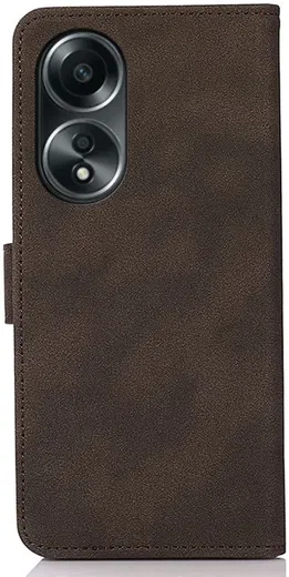 KHAZNEH Oppo A58 4G Hoesje Retro Wallet Book Case Bruin afbeelding 7