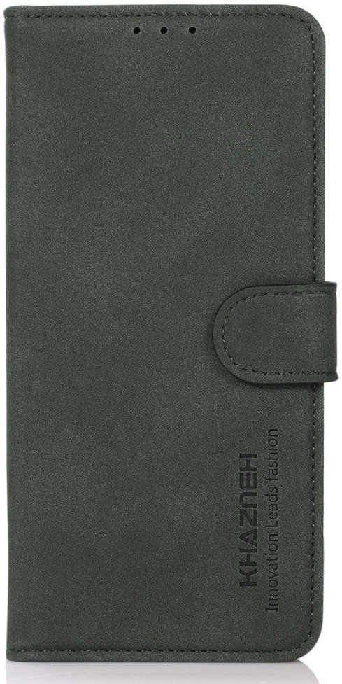 KHAZNEH Oppo A58 4G Hoesje Retro Wallet Book Case Groen afbeelding 6