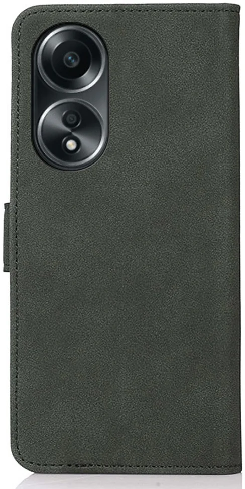 KHAZNEH Oppo A58 4G Hoesje Retro Wallet Book Case Groen afbeelding 7