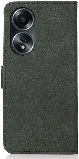 KHAZNEH Oppo A58 4G Hoesje Retro Wallet Book Case Groen afbeelding 7