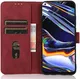 KHAZNEH Oppo A58 4G Hoesje Retro Wallet Book Case Rood afbeelding 1