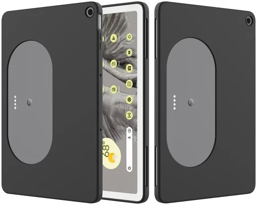 Google Pixel Tablet Hoes Siliconen Back Cover Zwart afbeelding 1