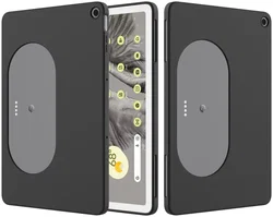 Google Pixel Tablet Hoes Siliconen Back Cover Zwart afbeelding