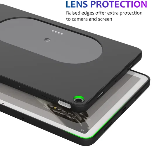 Google Pixel Tablet Hoes Siliconen Back Cover Zwart afbeelding 6