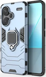 Xiaomi Redmi Note 13 Pro Plus Hoesje Magnetische Kickstand Ring Blauw afbeelding