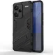 Xiaomi Redmi 13 Pro Plus Hoesje Shockproof Kickstand Back Cover Zwart afbeelding 1
