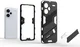Xiaomi Redmi 13 Pro Plus Hoesje Shockproof Kickstand Back Cover Zwart afbeelding 2