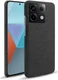 Xiaomi Redmi Note 13 Pro 5G / Poco X6 Hoesje Stoffen Back Cover Zwart afbeelding 1