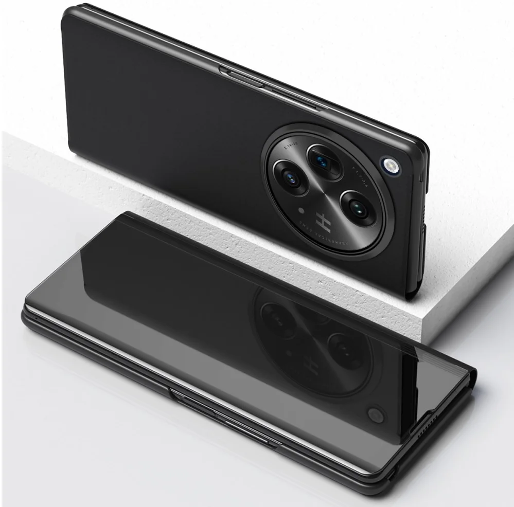 OnePlus Open / Oppo Find N3 Hoesje met Standaard Kunstleer Zwart afbeelding 3