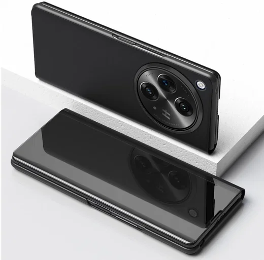 OnePlus Open / Oppo Find N3 Hoesje met Standaard Kunstleer Zwart afbeelding 3
