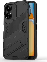 Xiaomi Redmi 13C / Poco C65 Hoesje Shockproof Kickstand Zwart afbeelding