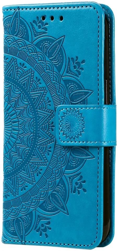 Xiaomi Redmi 13C / Poco C65 Hoesje Mandala Book Case Pasjeshouder Blauw afbeelding 6