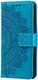 Xiaomi Redmi 13C / Poco C65 Hoesje Mandala Book Case Pasjeshouder Blauw afbeelding 6
