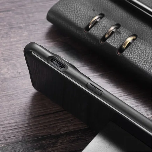 OnePlus 12 Hoesje MagSafe Kunstleer Back Cover Groen afbeelding 4