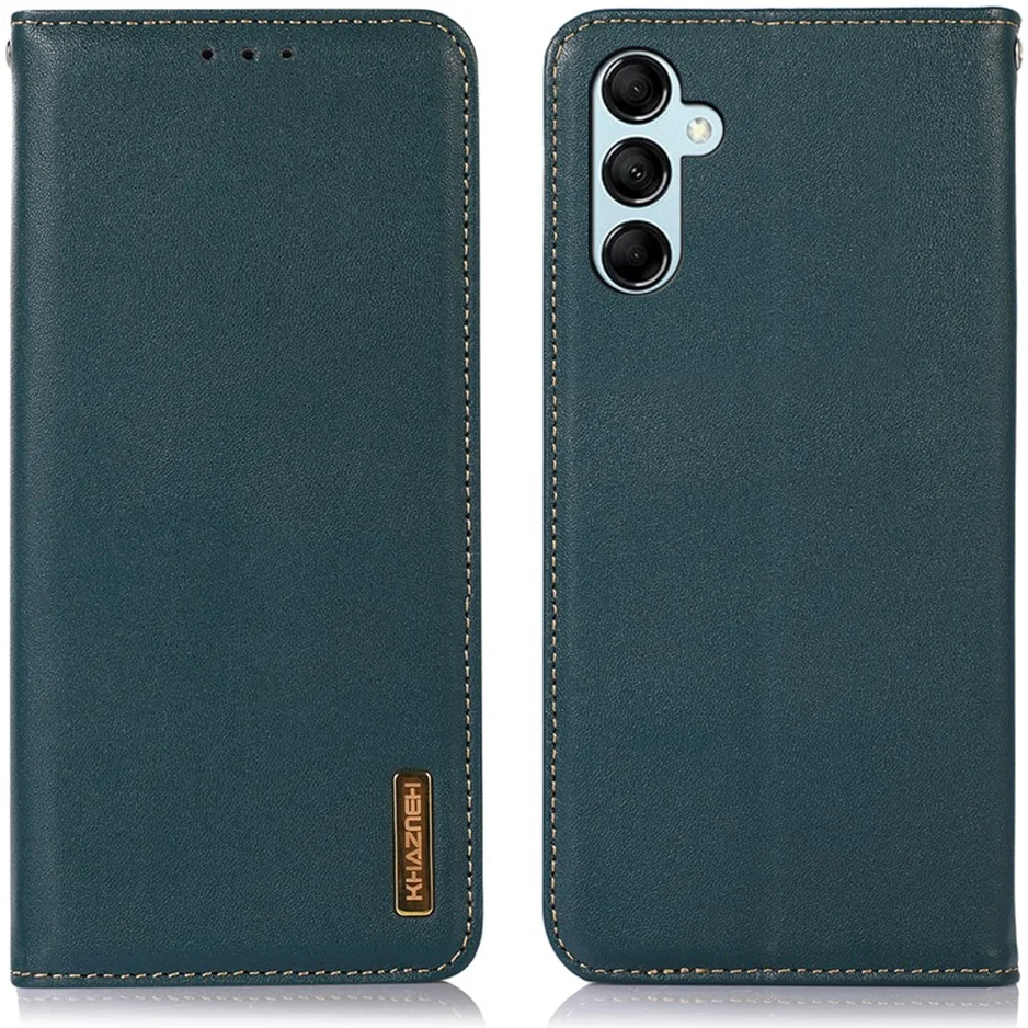 KHAZNEH Samsung Galaxy A35 Hoesje RFID Book Case Leer Groen afbeelding 2