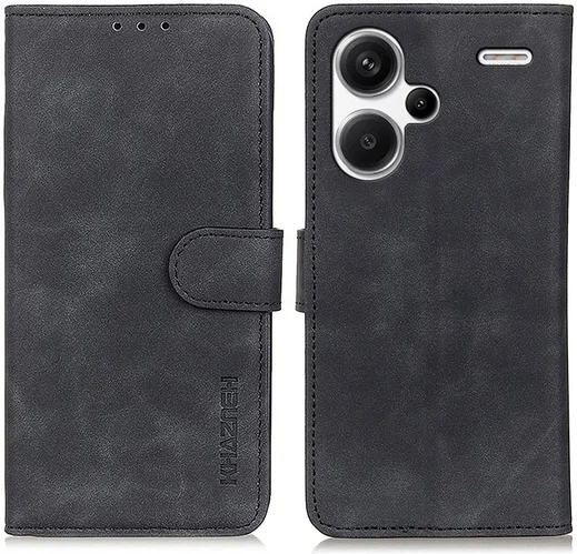 KHAZNEH Xiaomi Redmi Note 13 Pro Plus Hoesje Wallet Book Case Zwart afbeelding 2