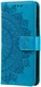 Samsung Galaxy A55 Hoesje Mandala Book Case met Pasjeshouder Blauw afbeelding 5