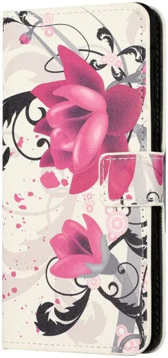 Samsung Galaxy A55 Hoesje Portemonnee Book Case Flower Print afbeelding 4