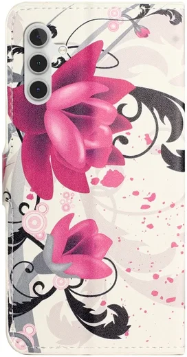 Samsung Galaxy A55 Hoesje Portemonnee Book Case Flower Print afbeelding 6