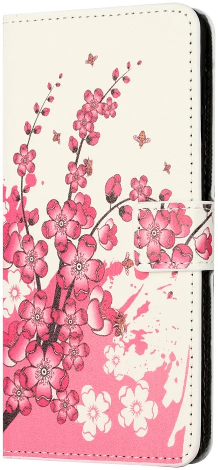 Samsung Galaxy A55 Hoesje Portemonnee Book Case Bloemen Print afbeelding 4