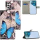 Samsung Galaxy A55 Hoesje Portemonnee Book Case Vlinder Print afbeelding 7