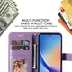 Samsung Galaxy A35 Hoesje Bloemen Book Case met Pasjeshouder Paars afbeelding 6