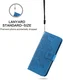 Samsung Galaxy A35 Hoesje Bloemen Book Case met Pasjeshouder Blauw afbeelding 8