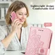 Samsung Galaxy A35 Hoesje Bloemen Book Case met Pasjeshouder Roze afbeelding 7