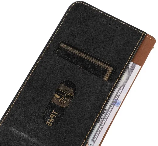 KHAZNEH Samsung Galaxy A55 Hoesje RFID Book Case Leer Zwart afbeelding 5