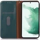 KHAZNEH Samsung Galaxy A55 Hoesje RFID Book Case Leer Groen