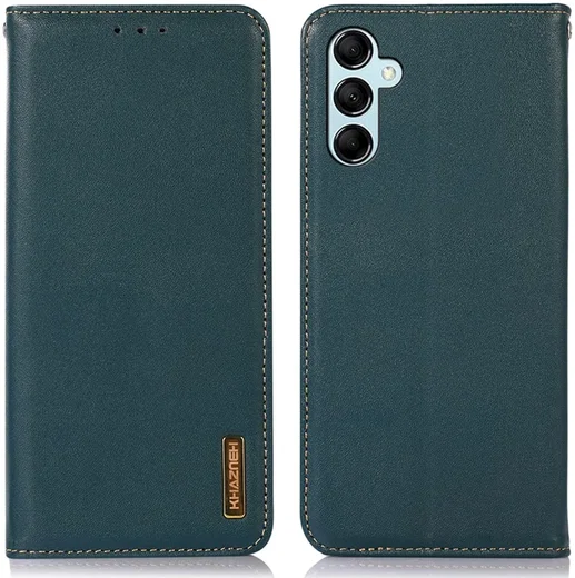 KHAZNEH Samsung Galaxy A55 Hoesje RFID Book Case Leer Groen afbeelding 2