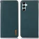 KHAZNEH Samsung Galaxy A55 Hoesje RFID Book Case Leer Groen afbeelding 2
