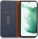 KHAZNEH Samsung Galaxy A55 Hoesje RFID Book Case Leer Blauw