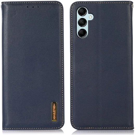 KHAZNEH Samsung Galaxy A55 Hoesje RFID Book Case Leer Blauw afbeelding 2