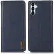 KHAZNEH Samsung Galaxy A55 Hoesje RFID Book Case Leer Blauw afbeelding 2