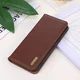 KHAZNEH Samsung Galaxy A55 Hoesje RFID Book Case Leer Bruin afbeelding 8
