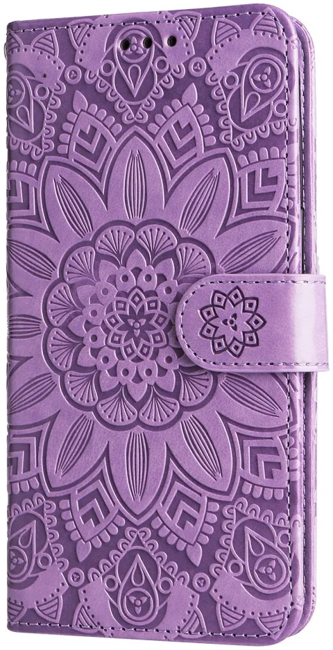 Xiaomi Redmi Note 13 Pro Plus Hoesje Zonnebloem Wallet Book Case Paars afbeelding 10