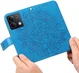 Xiaomi Redmi Note 13 5G Hoesje Bloemen Print Wallet Book Case Blauw afbeelding 11