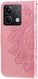 Xiaomi Redmi Note 13 5G Hoesje Bloemen Print Wallet Book Case Roze afbeelding 10
