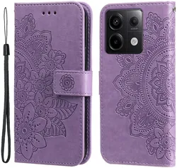 Xiaomi Redmi Note 13 Pro 5G / Poco X6 Hoesje Pasjeshouder Case Paars afbeelding