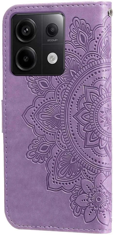 Xiaomi Redmi Note 13 Pro 5G / Poco X6 Hoesje Pasjeshouder Case Paars afbeelding 11