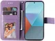 Xiaomi Redmi Note 13 Pro 5G / Poco X6 Hoesje Pasjeshouder Case Paars afbeelding 2